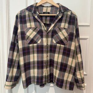 APC plaid button down